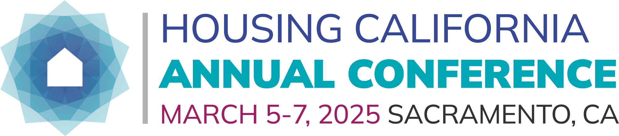 Main banner image with text that says Housing California Annual Conference, March 5-7, 2025, Sacramento, California